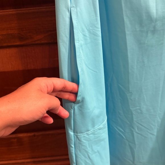 NEW Tommy Bahama Pearl Off-the-shoulder Ruffle Spa Dress Blue Sz L - Picture 5 of 9